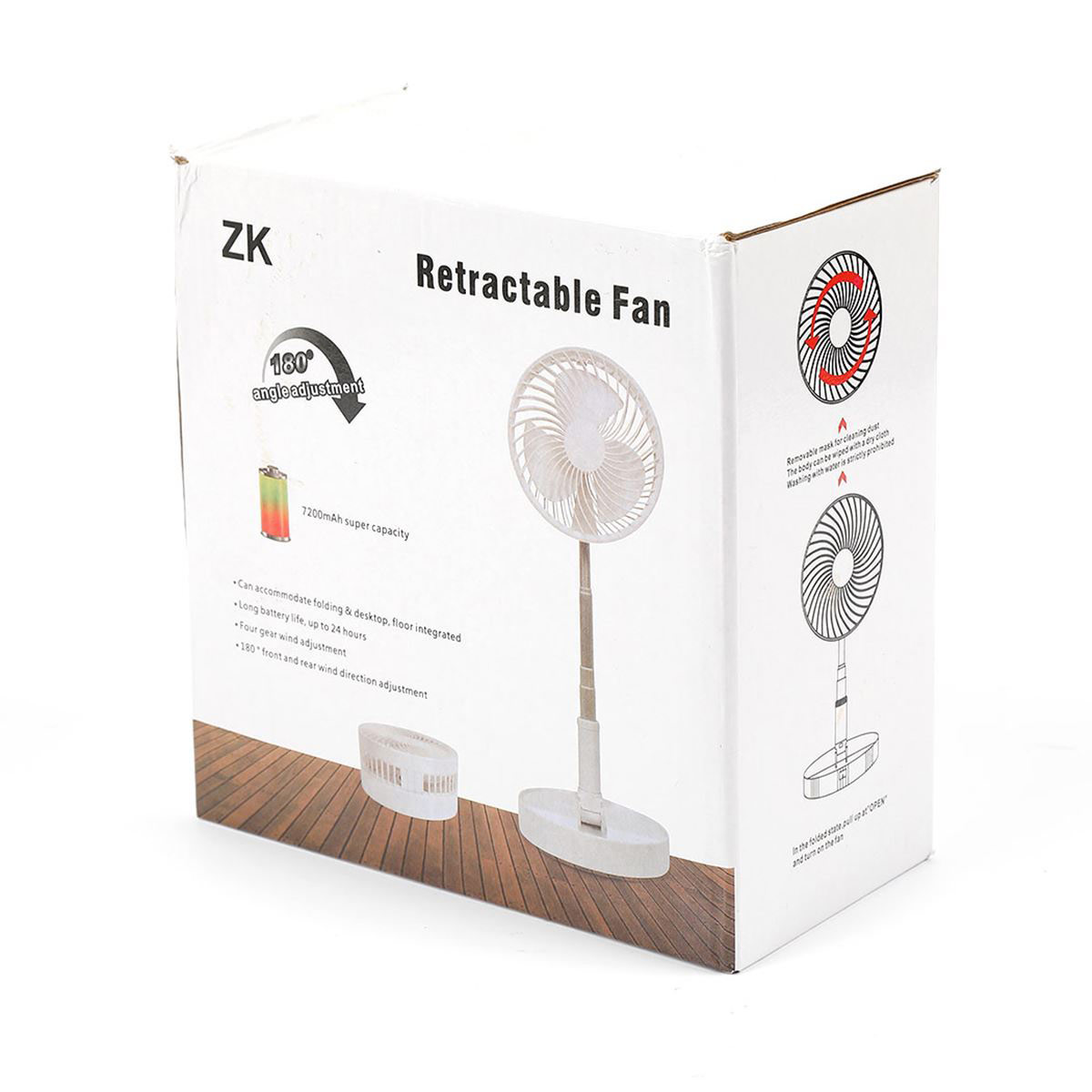 Ventilador Retráctil Recargable image number null