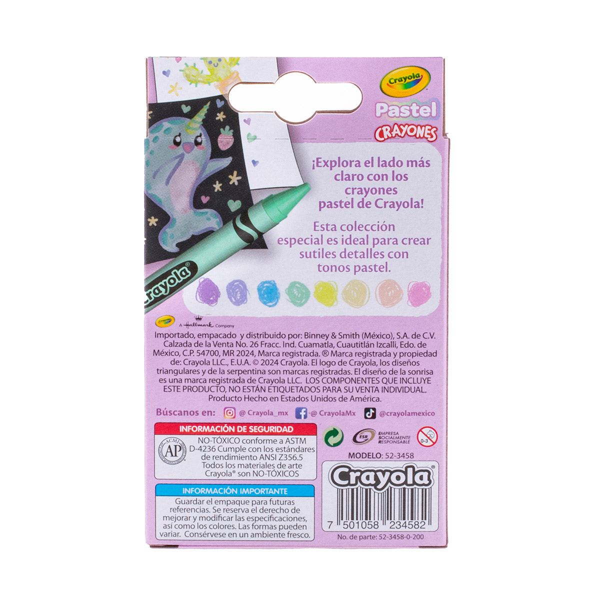 8 Crayones Tonos Pastel Crayola image number null
