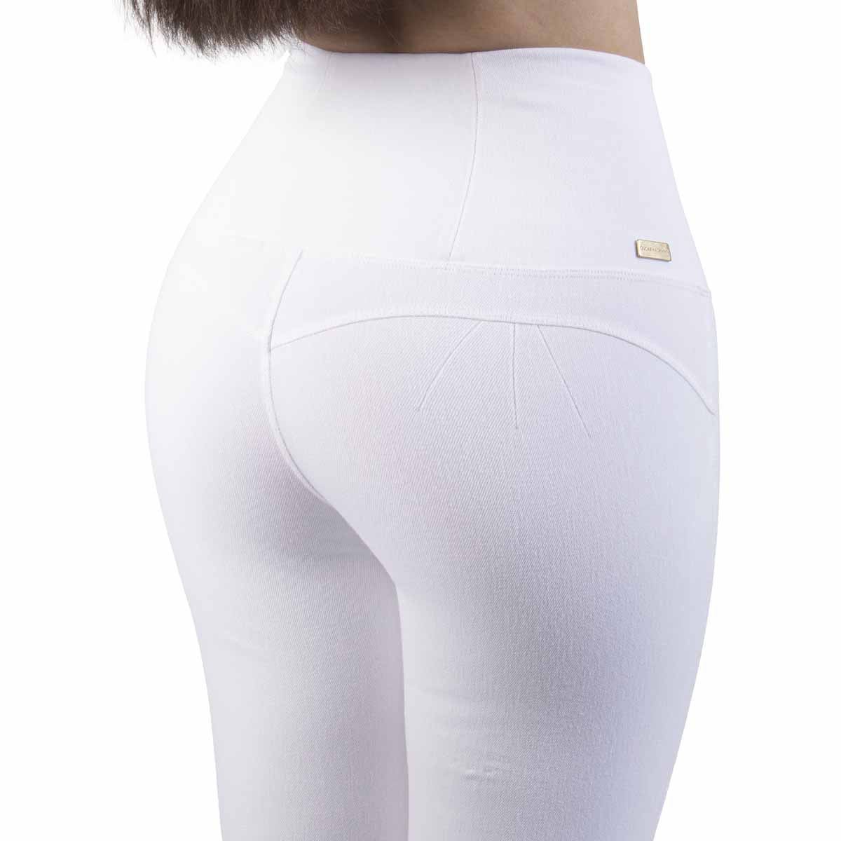 Leggin stretch control Oscar Hackman modelo OH-LEGSCON color blanco talla mediana dama image number null