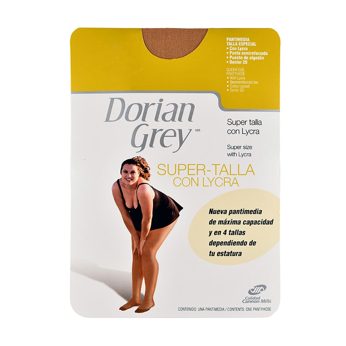 Pantimedia Dorian Grey super talla punta semireforzada 4012 extragrande natural dama image number null