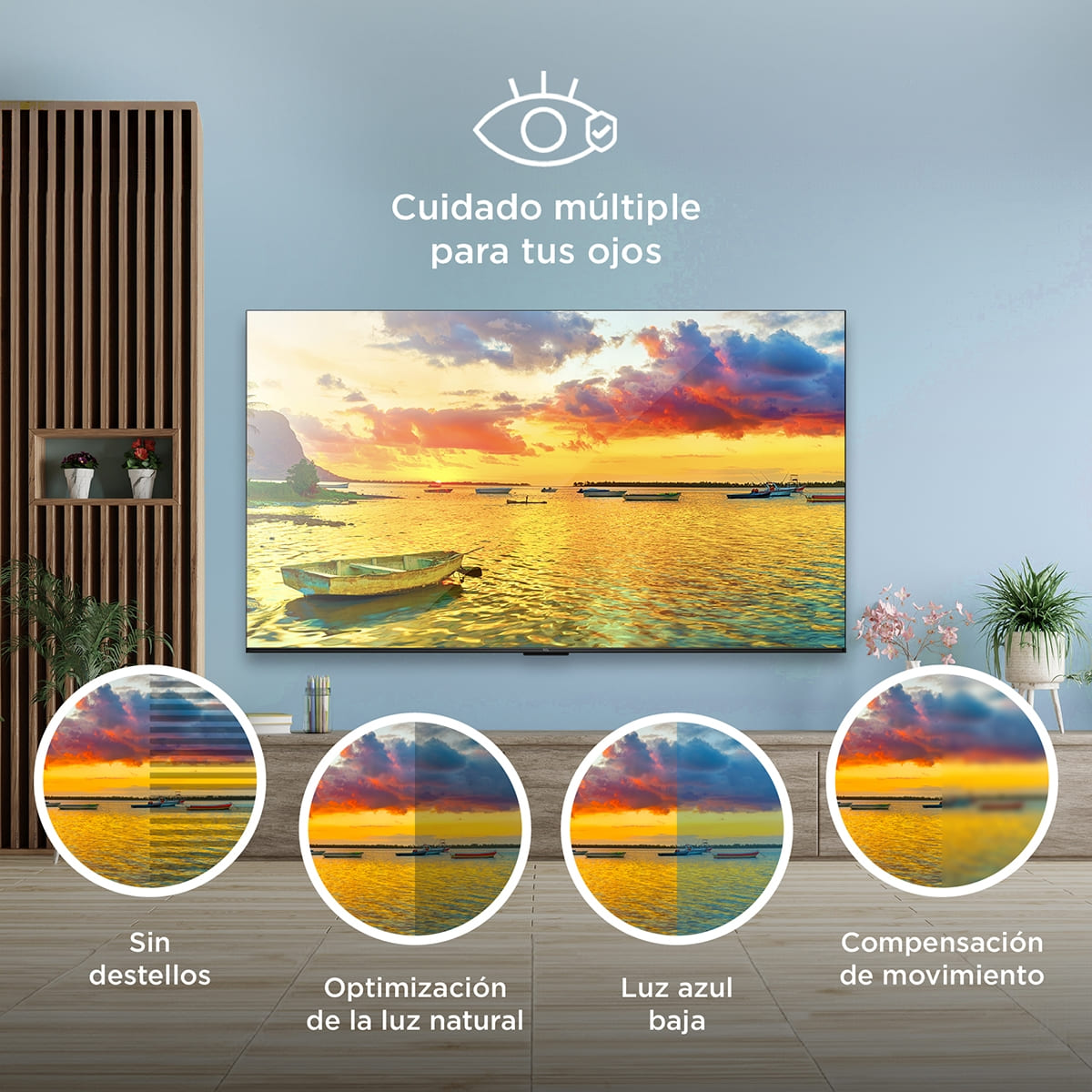 Pantalla Google TV TCL de 43 Pulgadas 4K 43s551g image number null