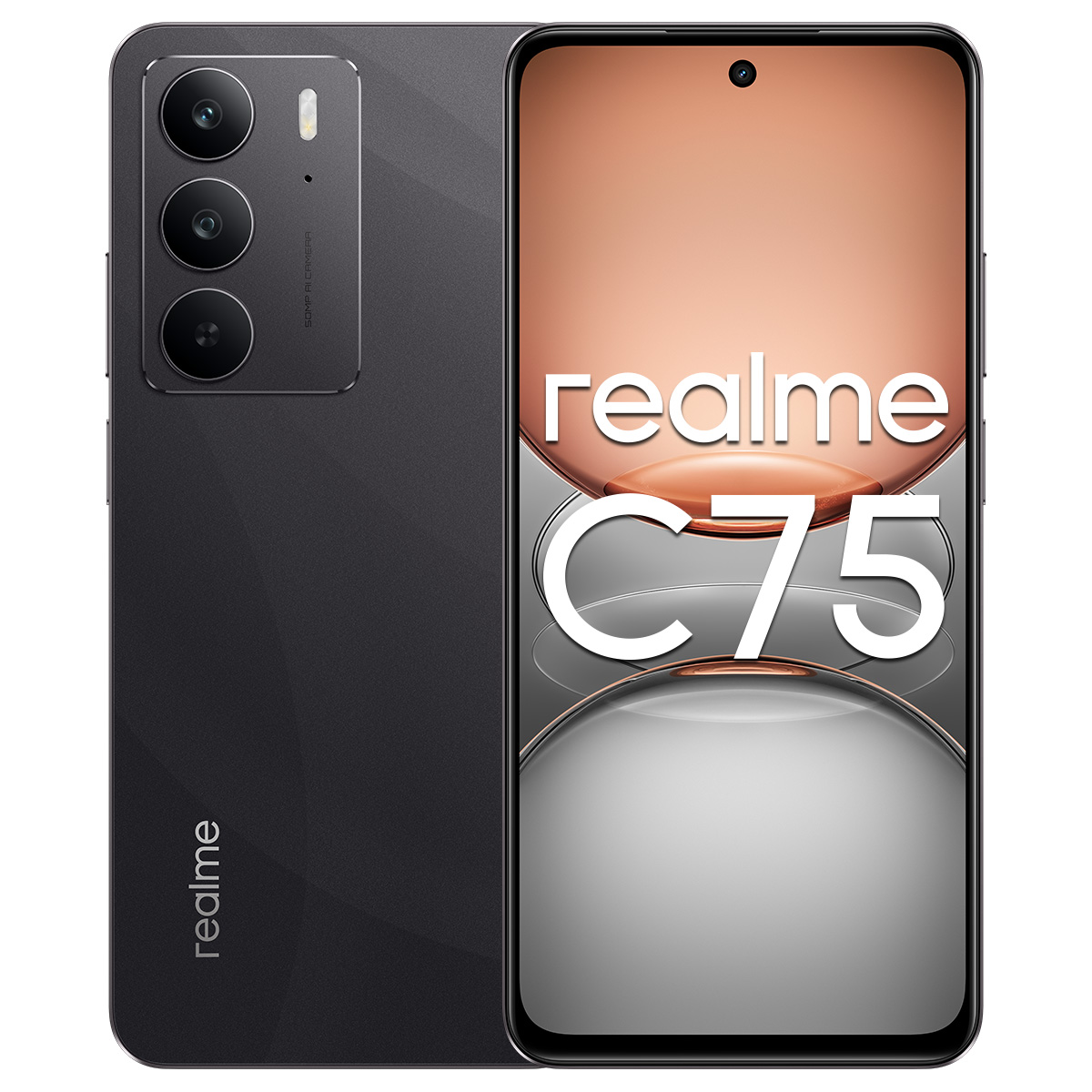 Realme C75 256GB Negro Telcel R4 + Bocina Realmeow + Audífonos image number null