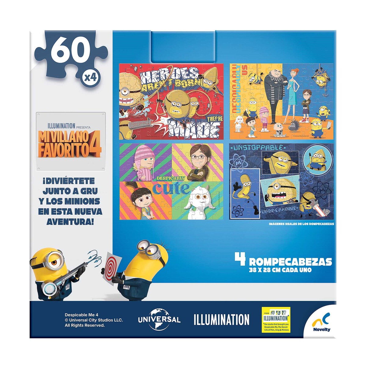 Rompecabezas 4 en 1 Mi Villano Favorito 4 Novelty image number null