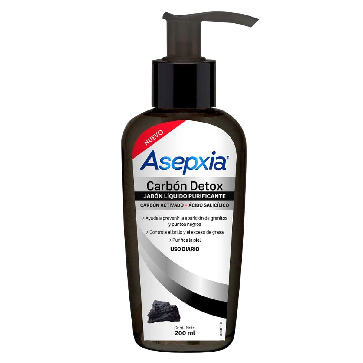 Asepxia Carb Jabón Líquido 200 ml Global image number null