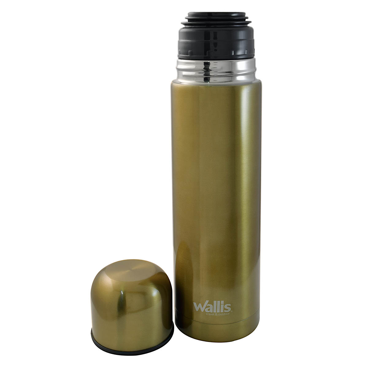 Termo Acero Inoxidable 500 ml Oro con Funda de Vinil Wallis image number null