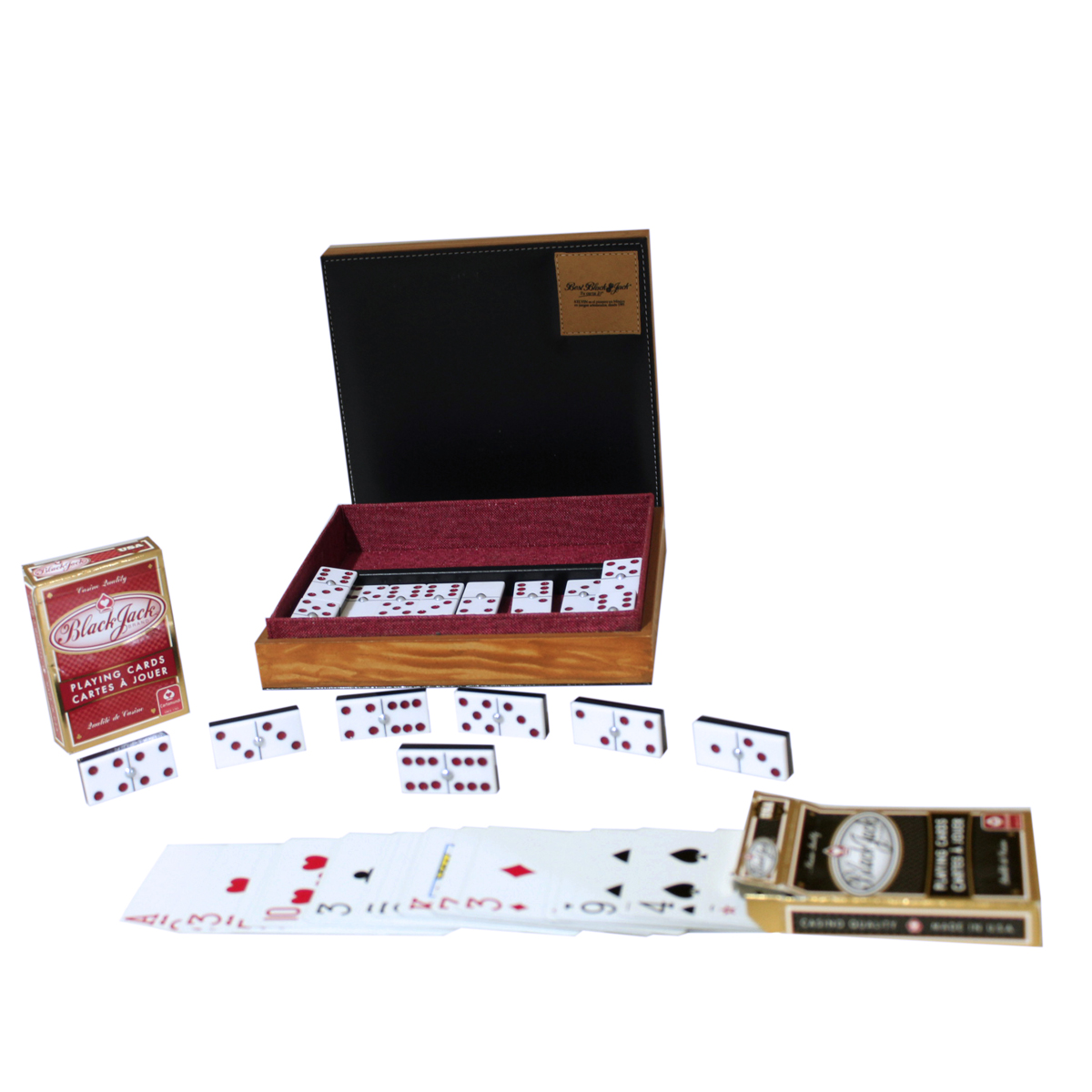 Set Domino y Naipes Mini Blackjack Curpiel Artik en Vinyl KELVIN image number null