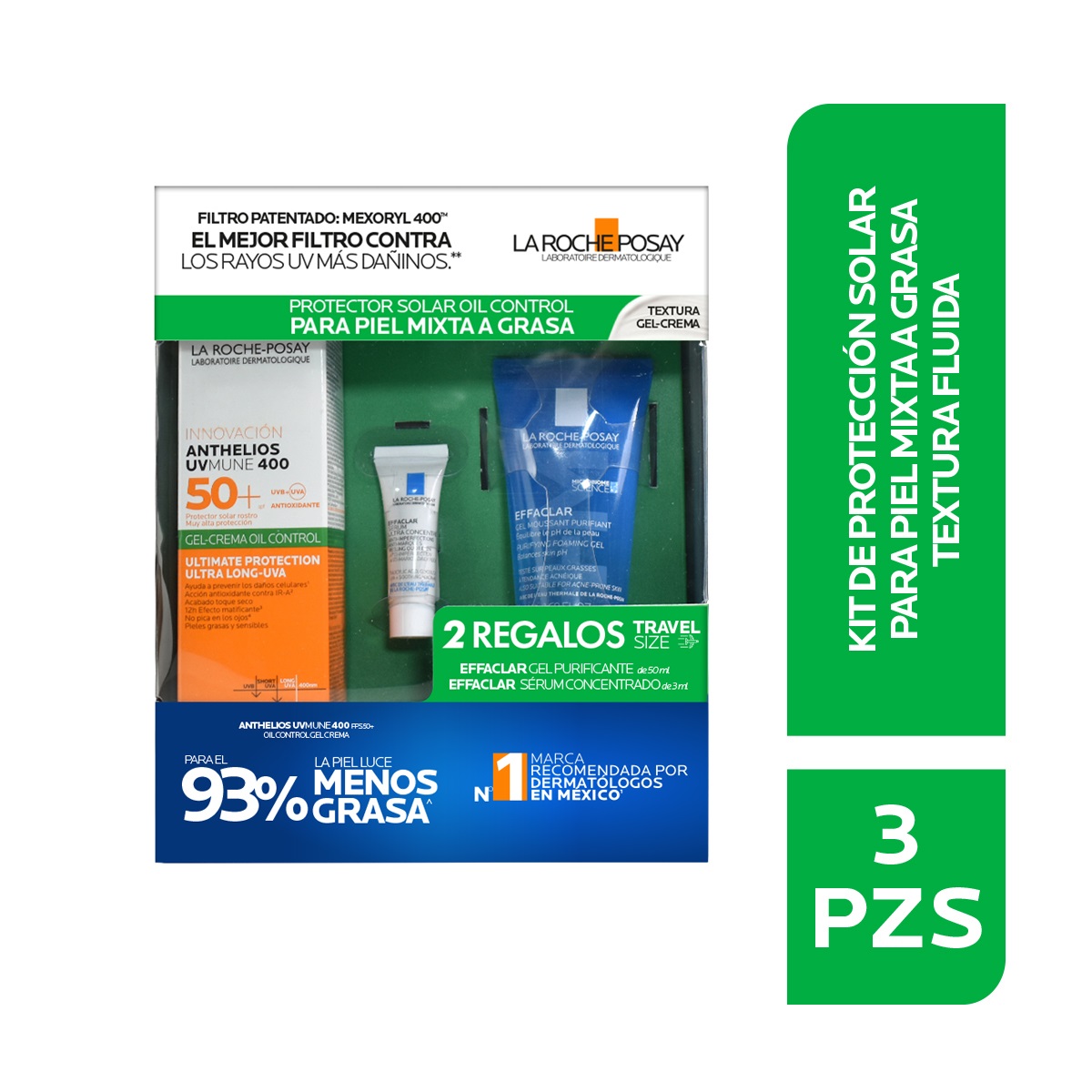 La Roche Posay Rutina De Protecci&oacute;n Solar Con Textura Gel Crema Para Piel Mixta A Grasa image number null