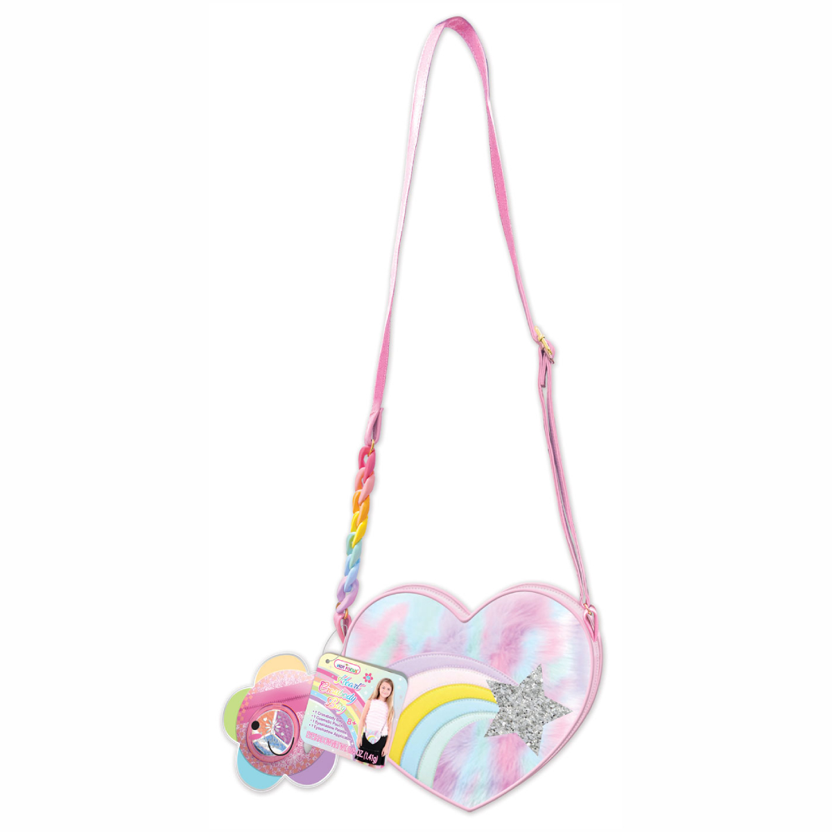 Bolsa Bandolera en Forma de Corazón - Arcoíris Hot Focus image number null