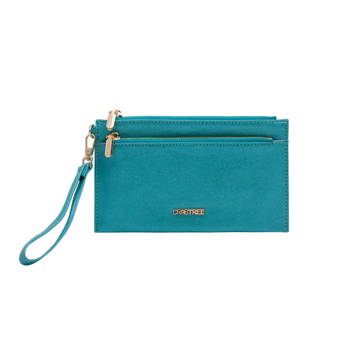 Cartera Crabtree Azul Metálico para Mujer image number null