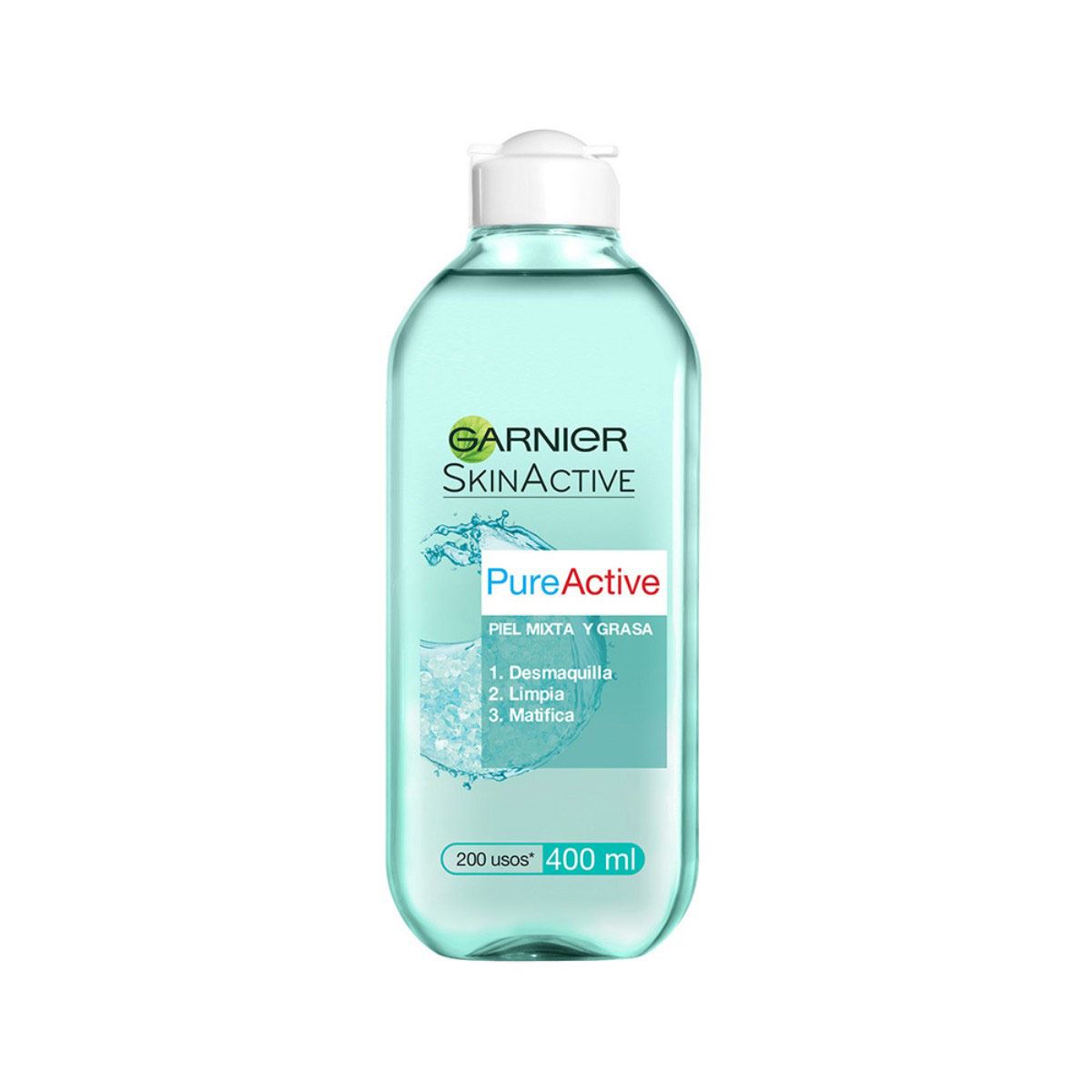 Agua Micelar Desmaquillante Piel Mixta a Grasa Pureactive Garnier 400 ml image number null