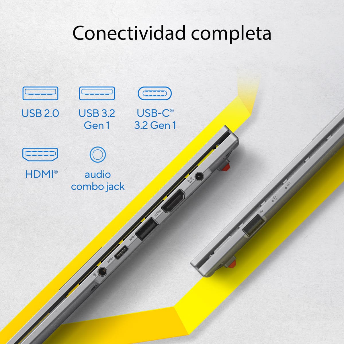 Laptop ASUS VivoBook Go 15.6 Pulgadas E1504FA-NJ881W R5 7520U 16G 512G + Mochila y Mouse image number null
