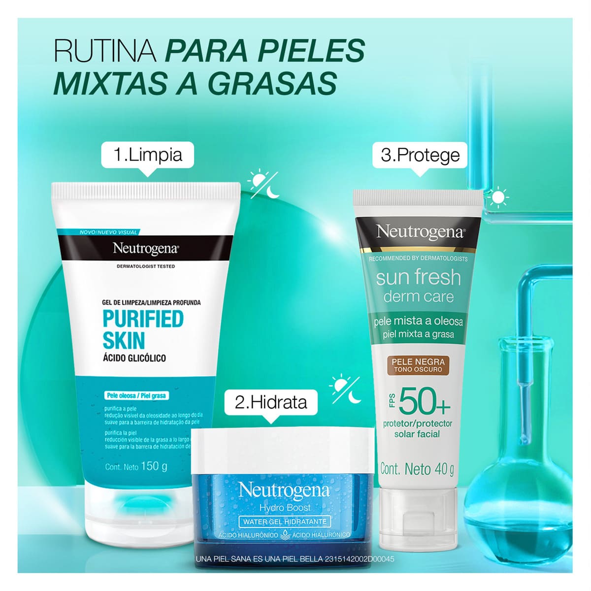 Neutrogena Sun fresh Facial Tono Oscuro FPS 50+ image number null