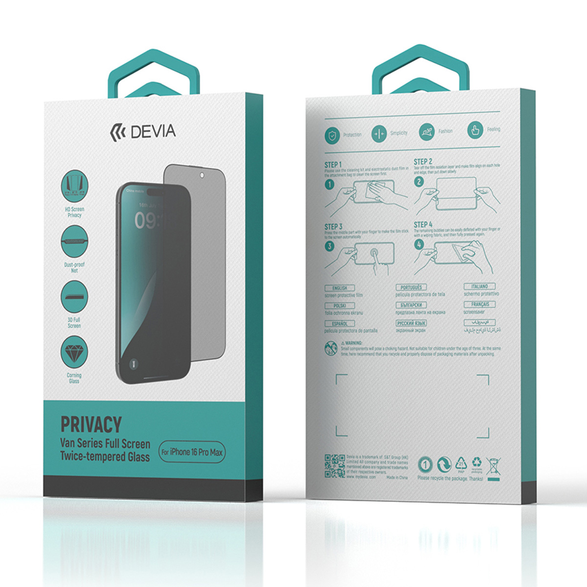 Cristal Privacy Templado para Iphone 16 Pro Max image number null