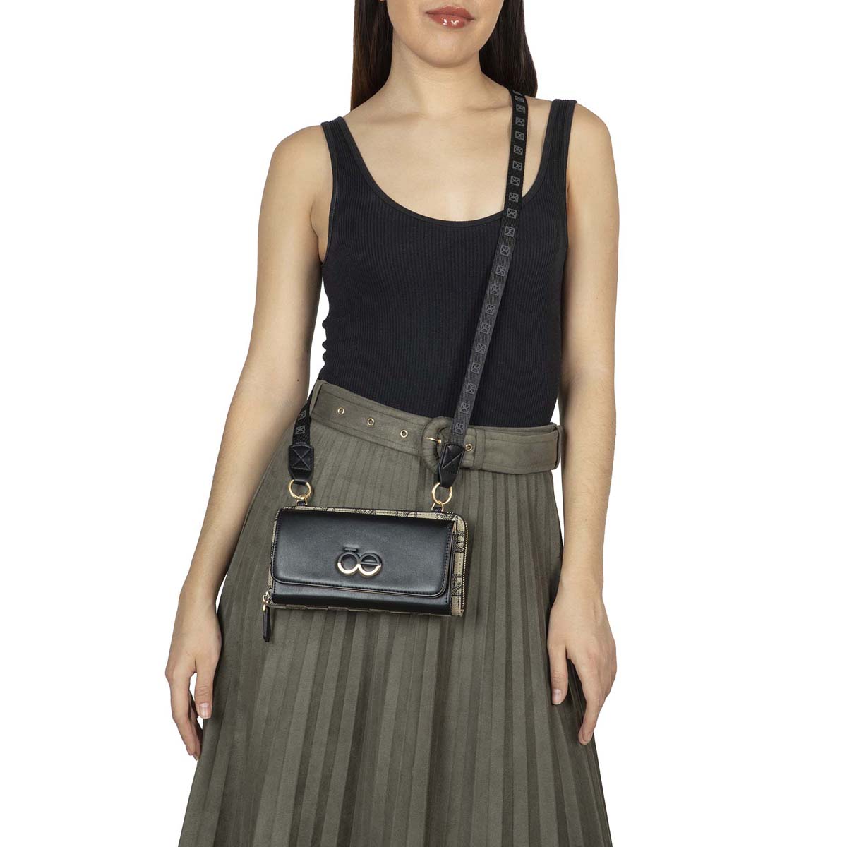 Billetera Porta Celular Cloe Beige image number null