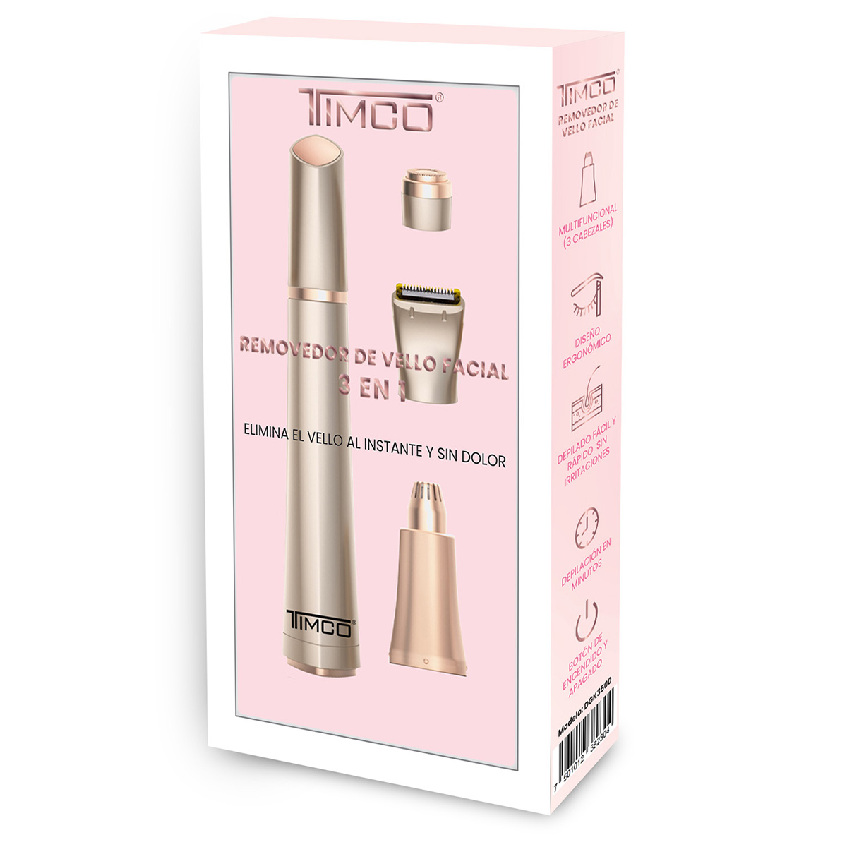 Depiladora Eléctrica Facial Timco para Mujer image number null