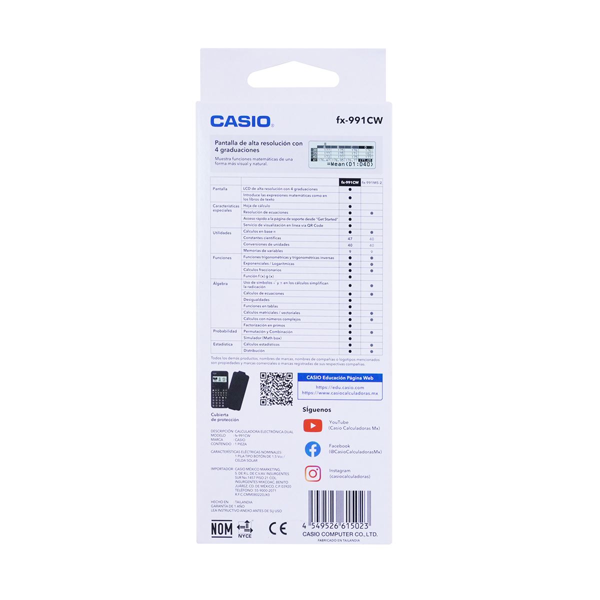 Calculadora Científica Casio FX-991CW image number null