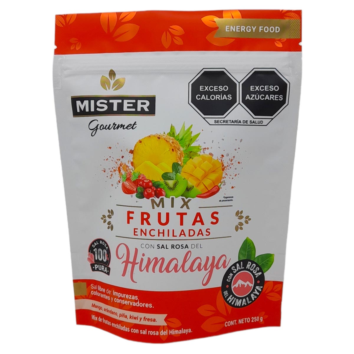&nbsp;Mix Frutas Enchiladas Con Sal Rosa Del Himalaya Mr Pistacho image number null