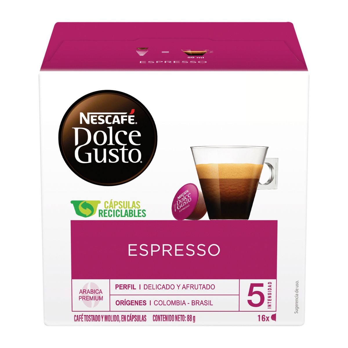 Cápsulas de café espresso image number null