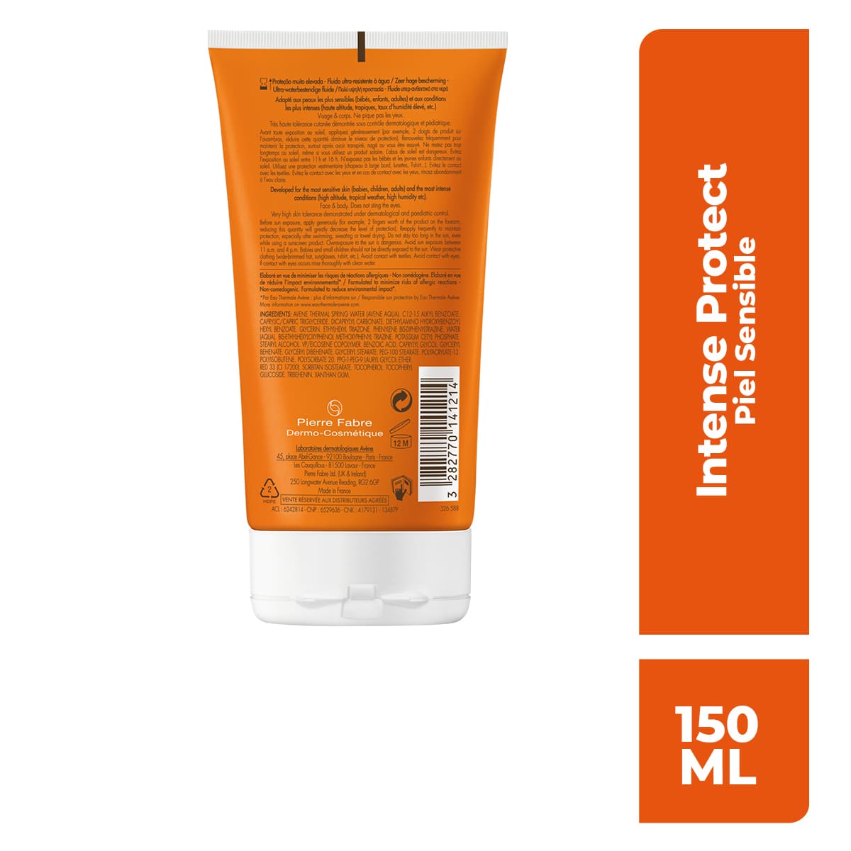 Av&egrave;ne Intense Protect Protector Solar FPS 50+ 150ml image number null