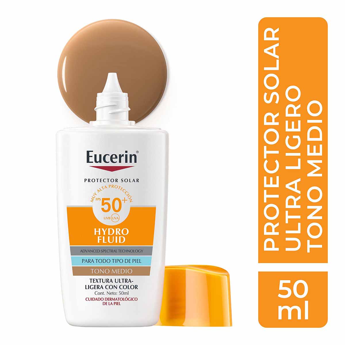 Eucerin Sun Hydrofluid Protector Solar Tono Medio Fps50+ image number null