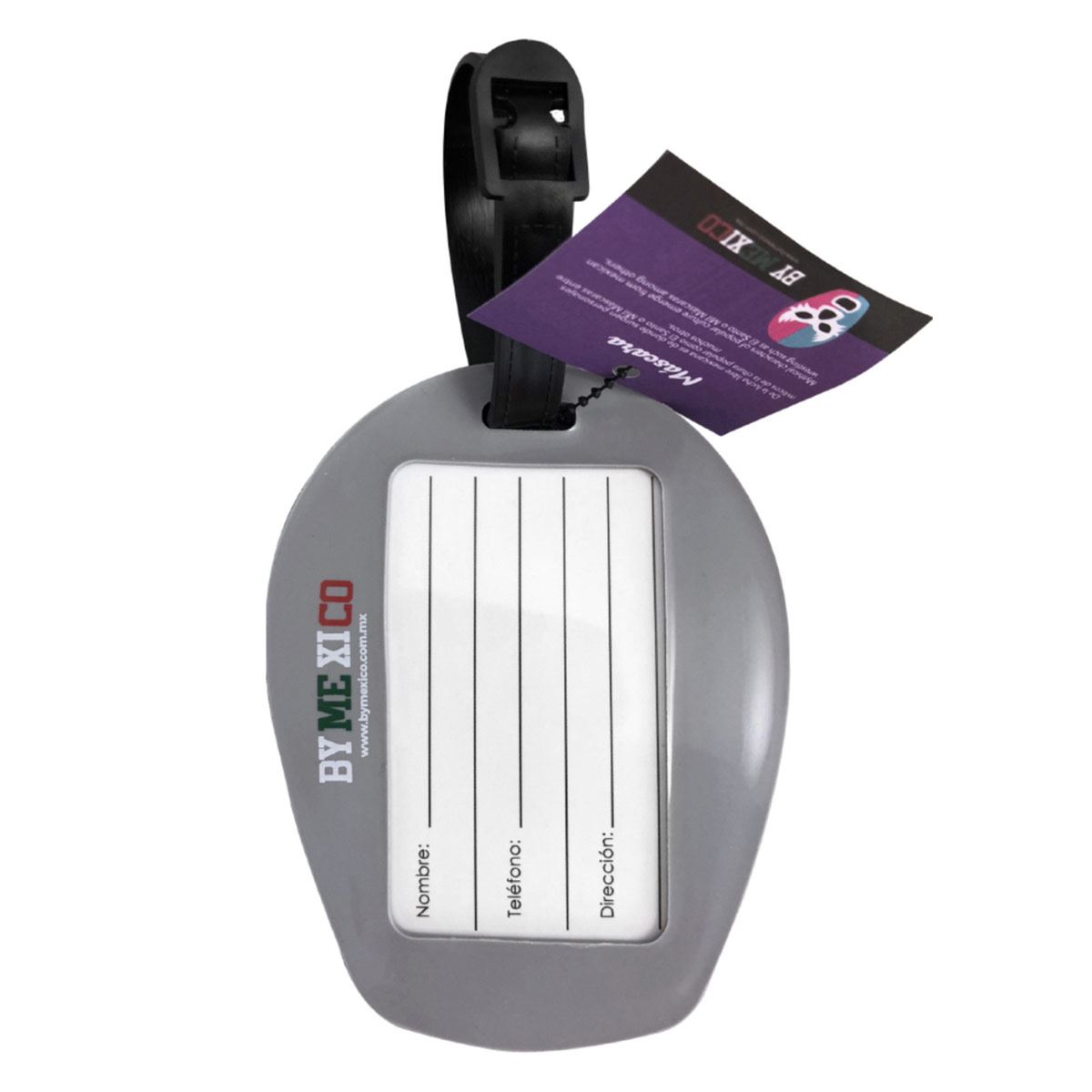 Identificador de maleta m&aacute;scara rosa turquesa By M&eacute;xico image number null