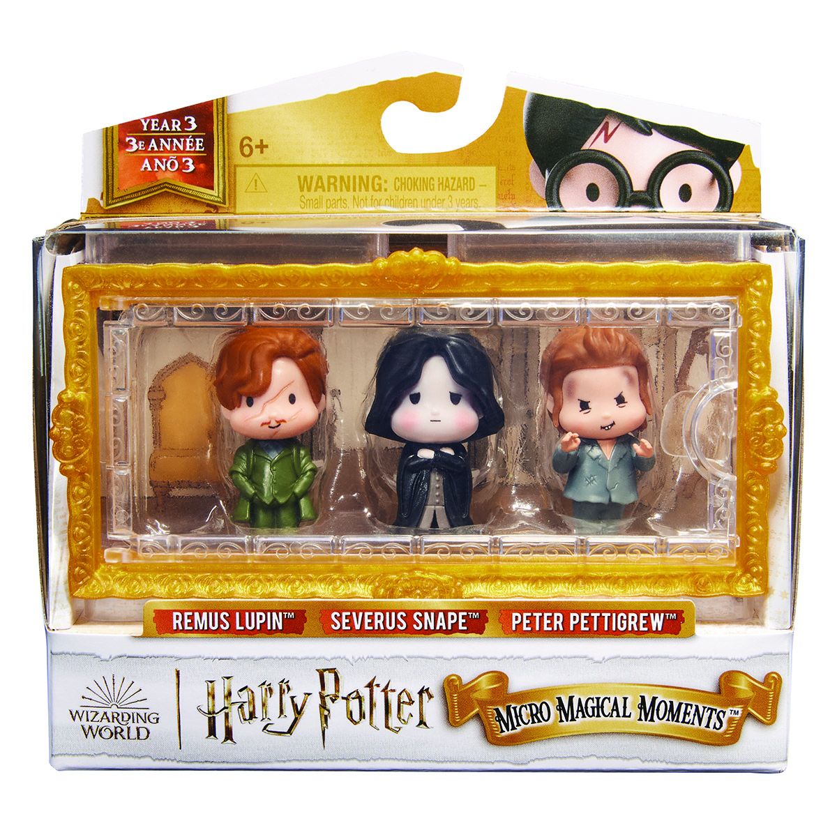 Set Magical Moments Harry Potter Año 3 con Micro Figuras: Remus Lupin, Severus Snape y Peter Pettigrew image number null