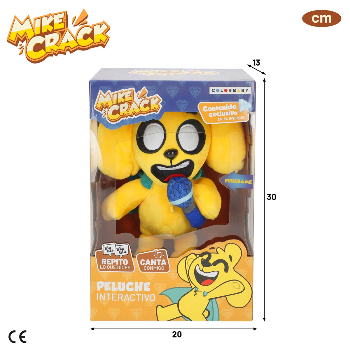 Mike Peluche Interactivo 29cm Mikecrack image number null