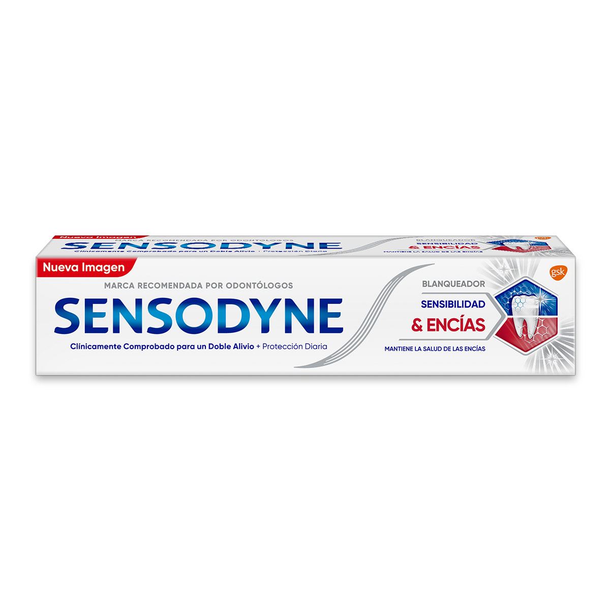 CREMA DENTAL SENSODYNE SENSIBILIDAD & ENCIAS BLANQUEADORA 100G image number null