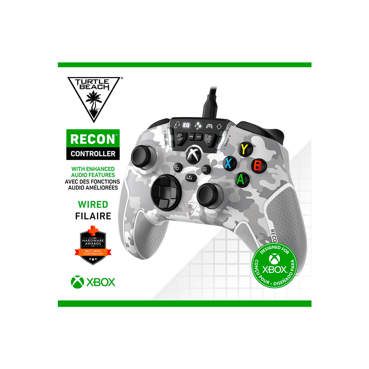 Control Xbox turtle recon camo alámbrico image number null
