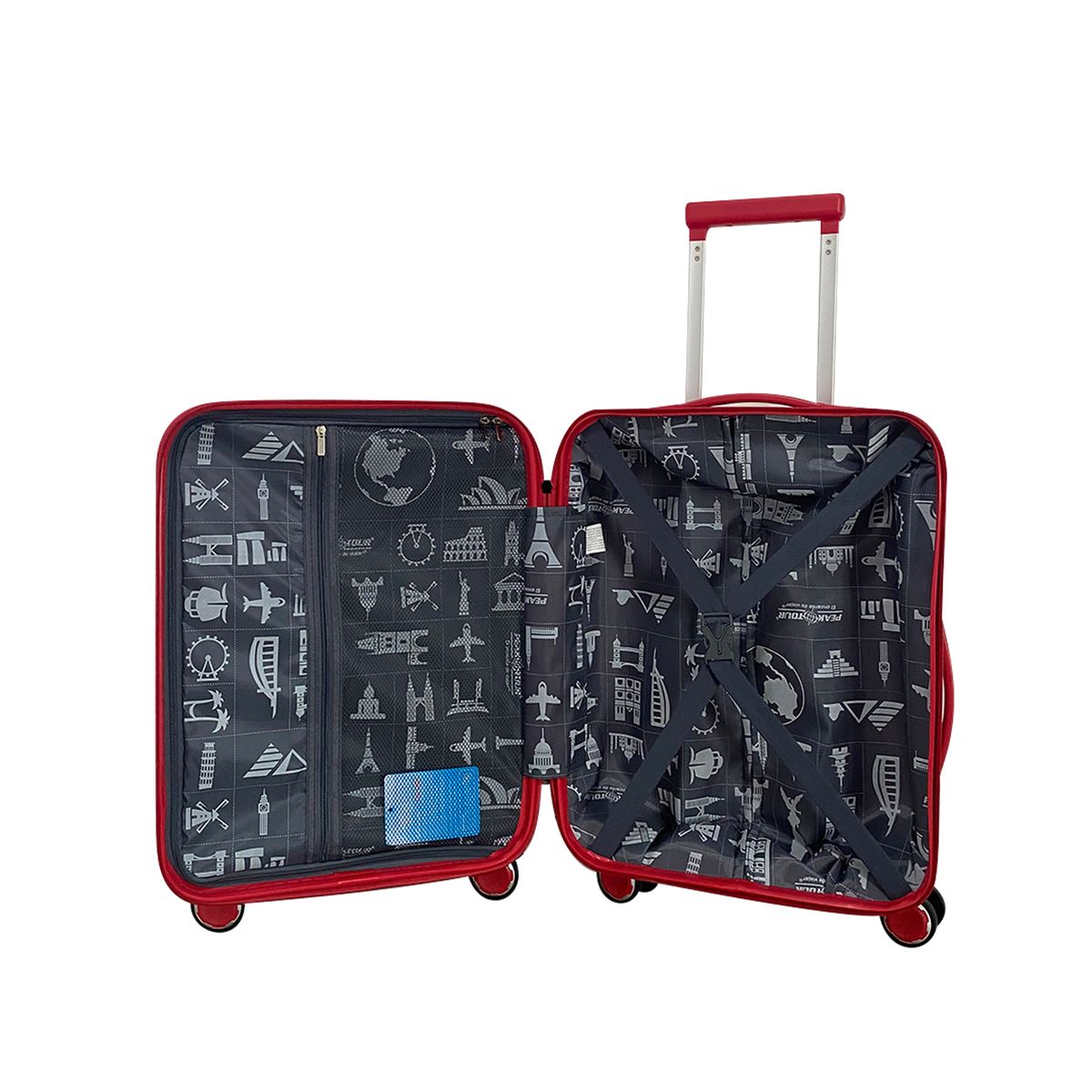 Maleta 19&rdquo; Roja Barranquilla Peaktour image number null