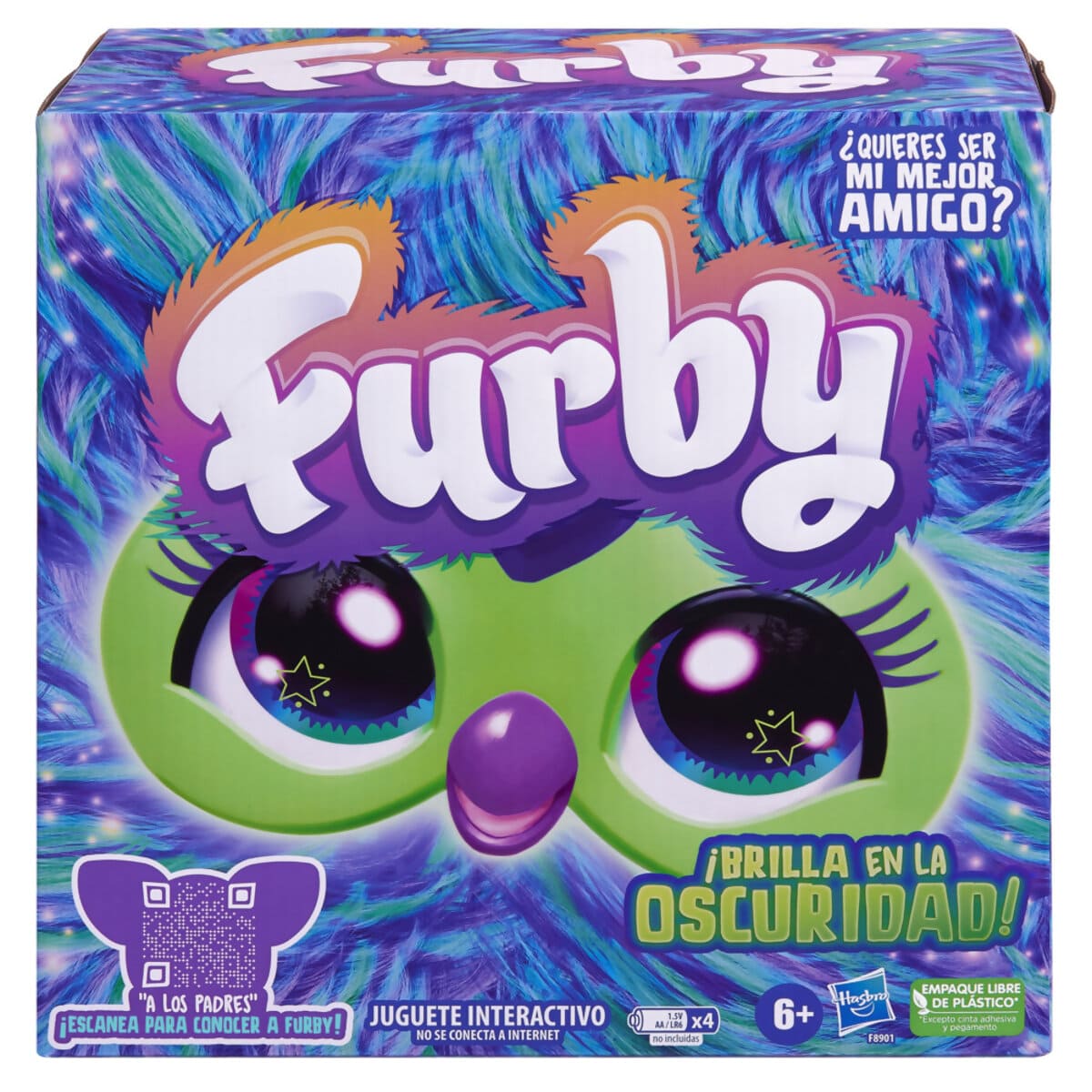 Peluche Interactivo Furby Galaxy Edición Brilla en la Oscuridad de Hasbro image number null
