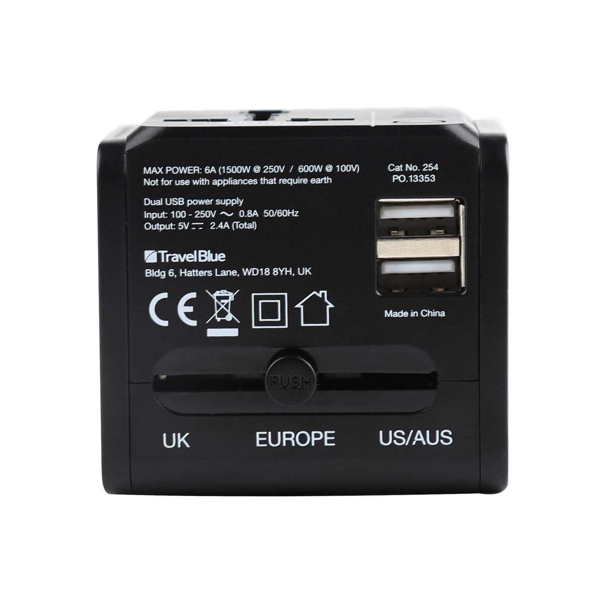 Adaptador Mundial de Viaje Travel Blue image number null