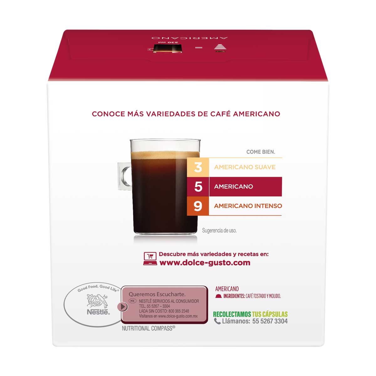 C&aacute;psulas de Nescaf&eacute; Americano image number null