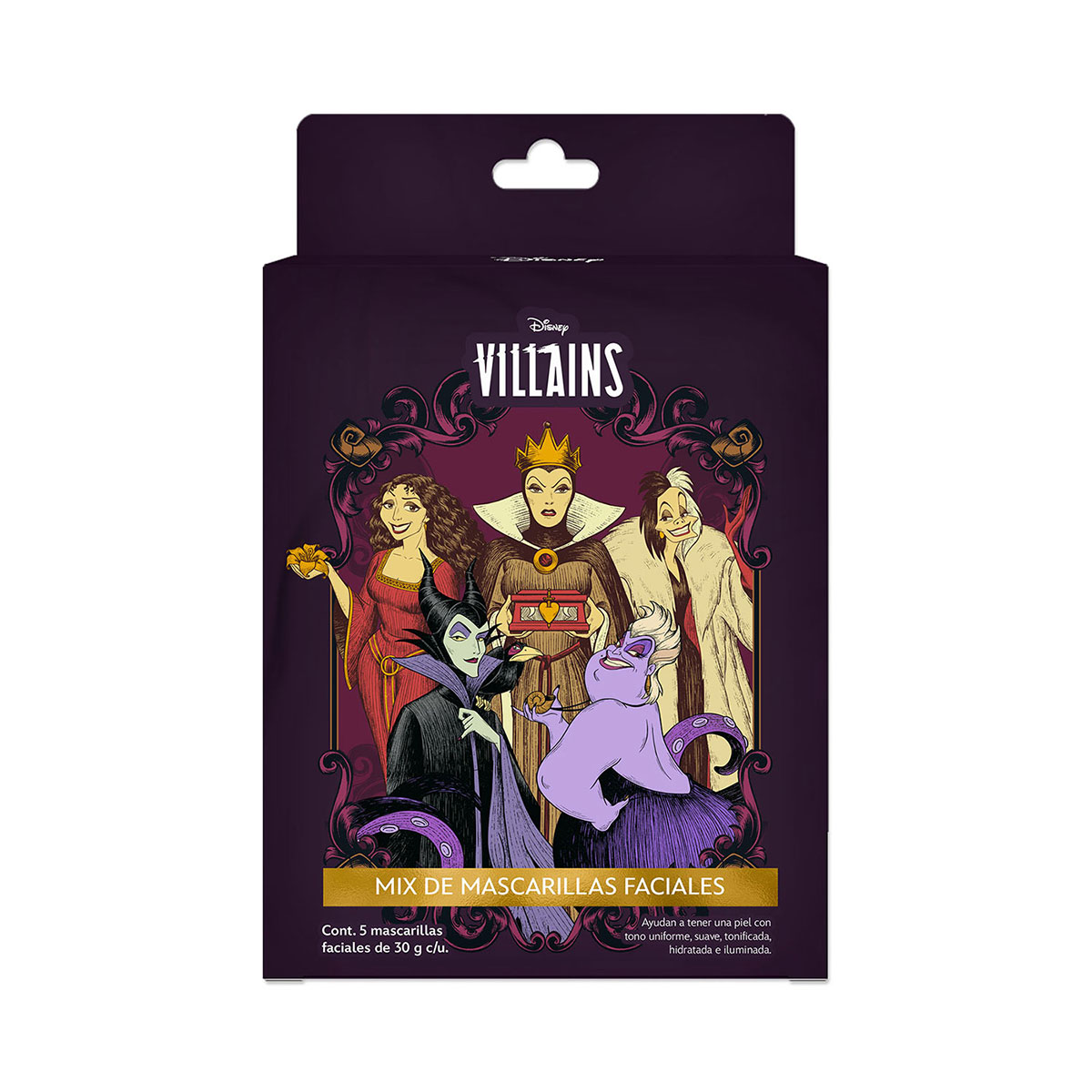 Disney Set de 5 mascarillas Villanas Mix image number null