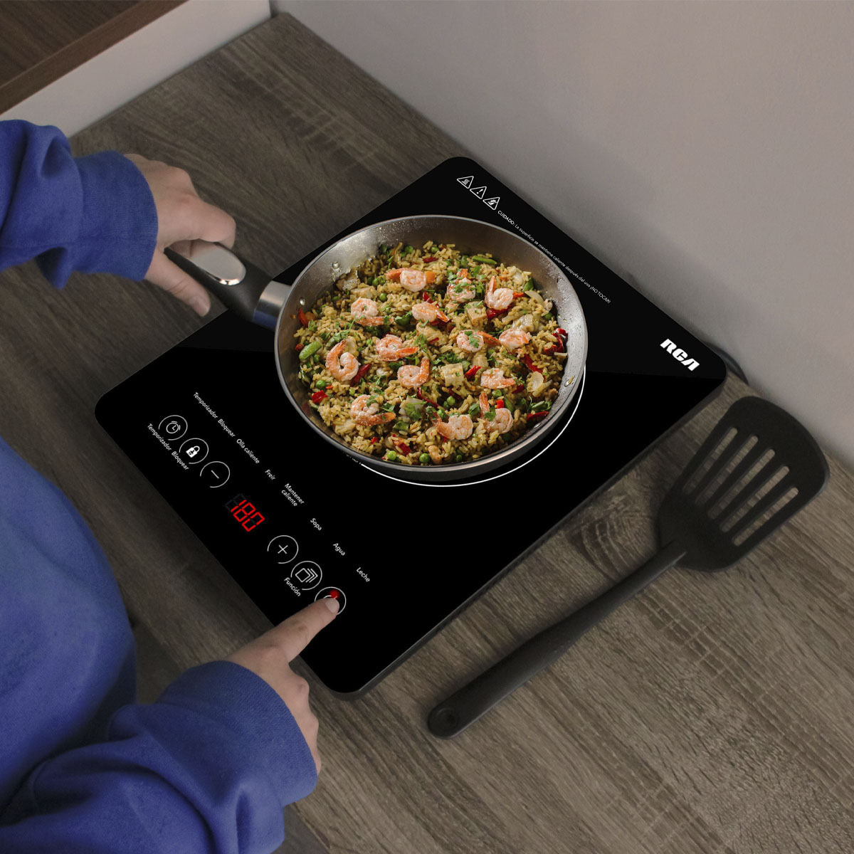 Parrilla de Inducci&oacute;n RCA 1 Quemador Negro RC-12A3 image number null