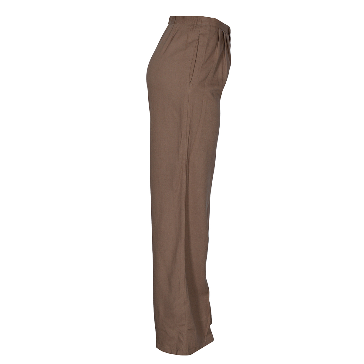 Pantalón Amplio con Bolsillos Philosophy Color Café Talla Chica para Mujer image number null