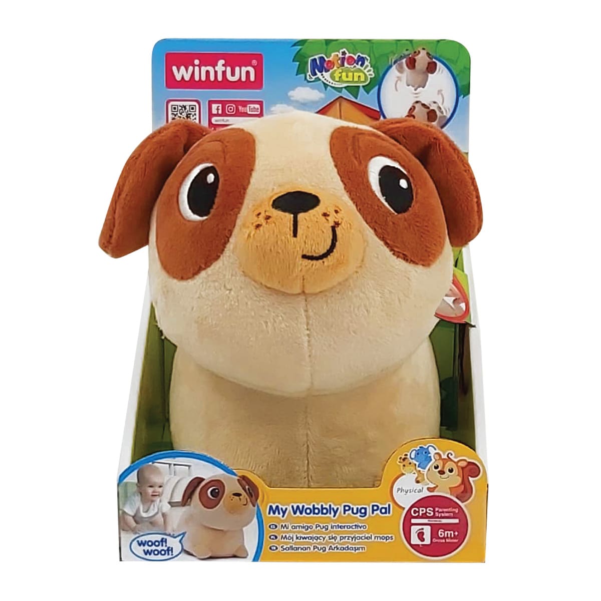 Mascota electr&oacute;nica Perrito Pug Interactivo WINFUN image number null