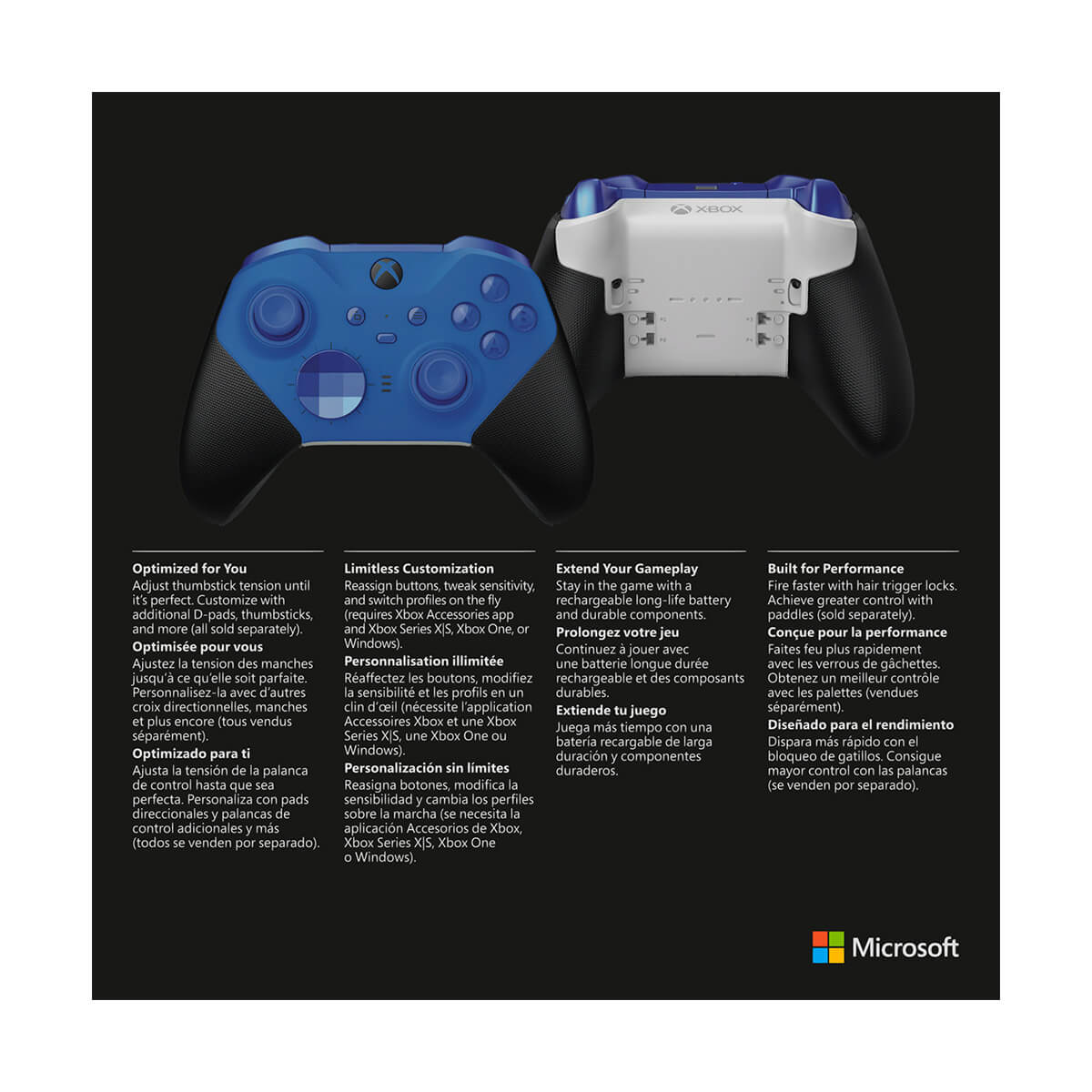 Control Xbox Elite blue evergreen image number null