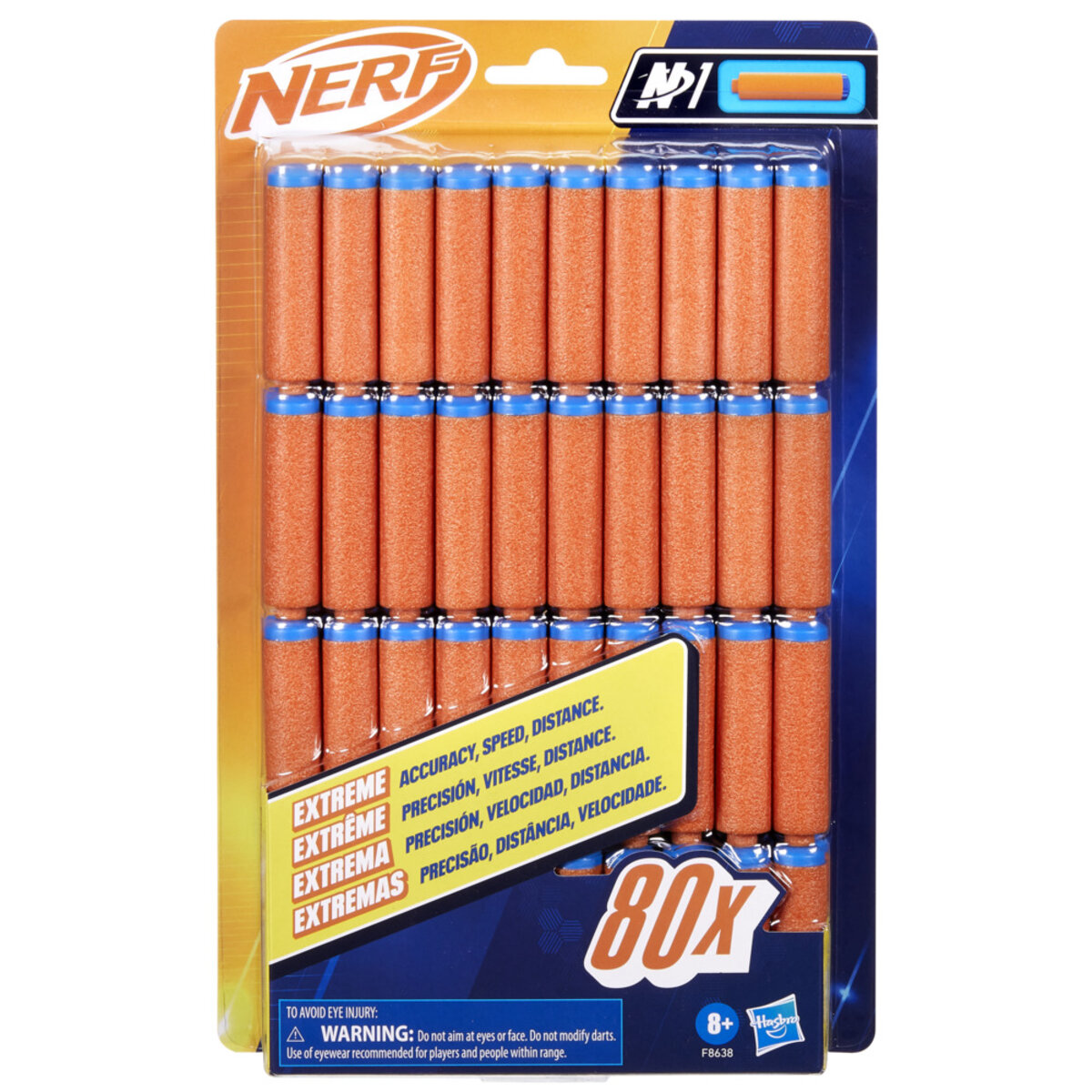 Set Dardos N1 Línea Nerf N Series 80 Piezas Hasbro image number null