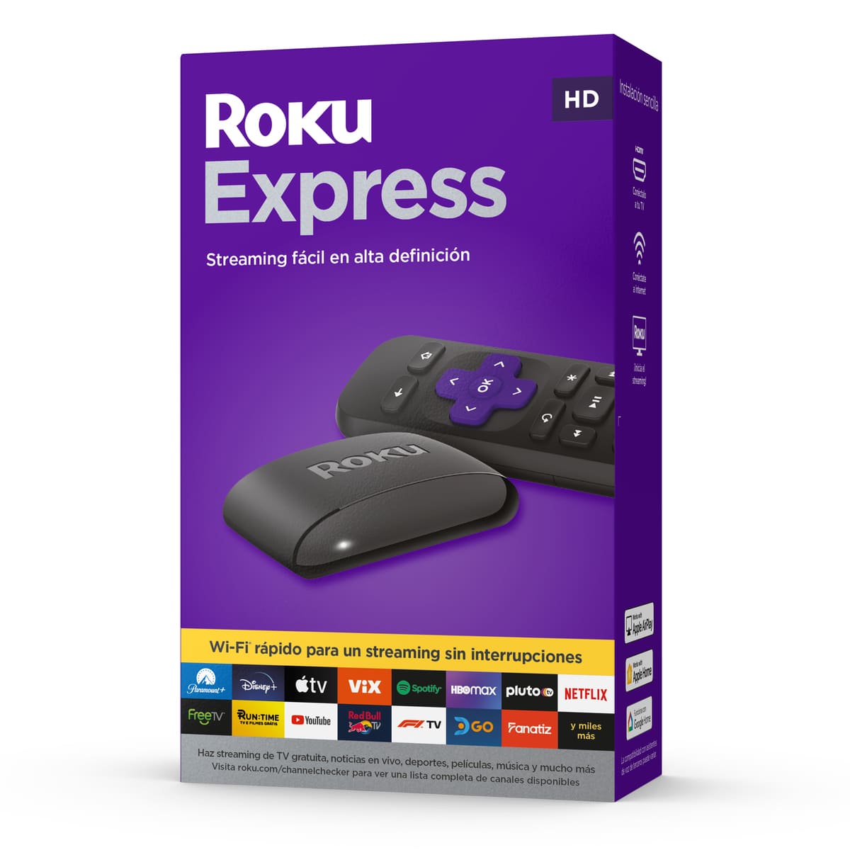 Roku Express HD | Dispositivo de streaming con control remoto sencillo image number null