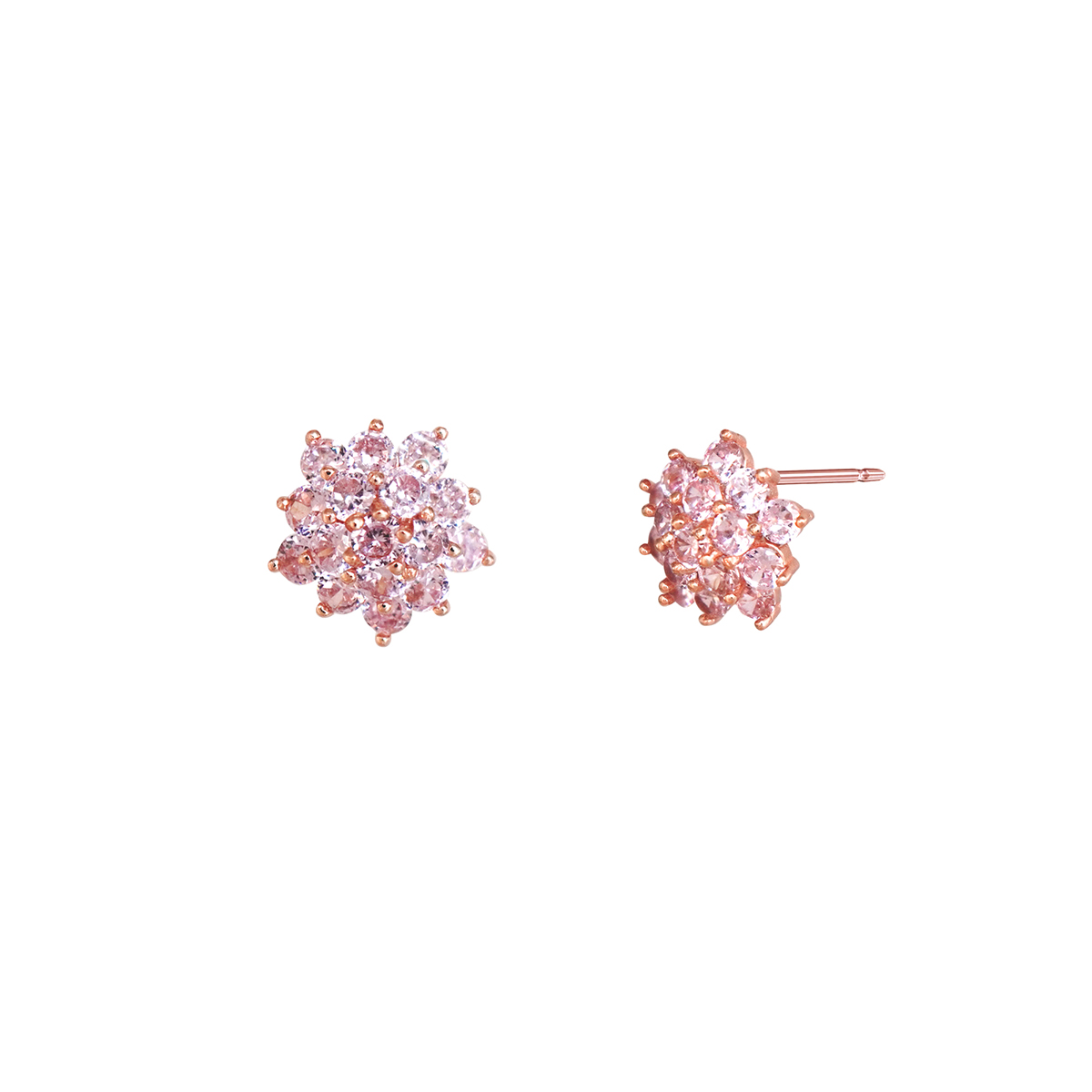 Aretes Plata .925 Circonia Light Rose Lullaby image number null
