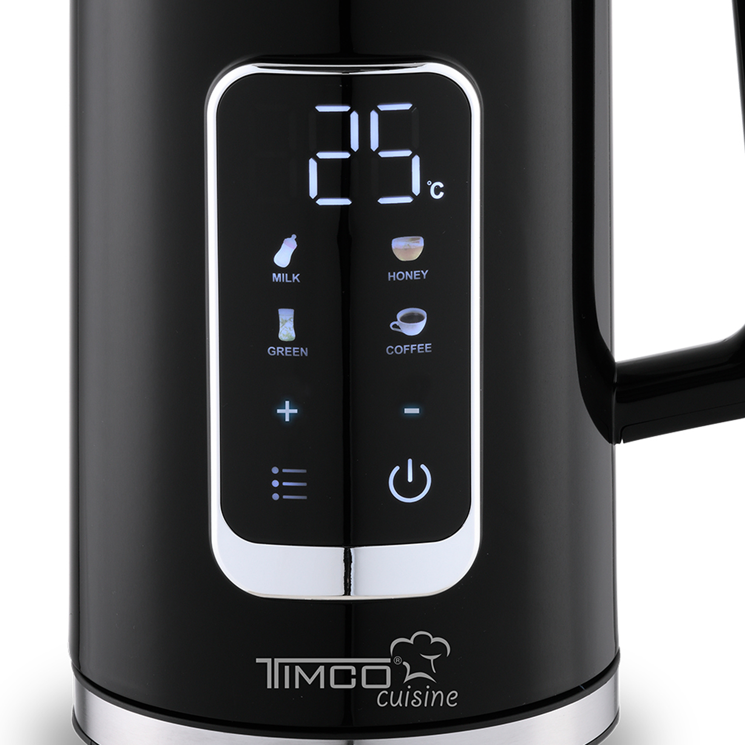 TIMCO Tetera Eléctrica con Pantalla Digital en Color Negro y Capacidad de 1700 ml image number null