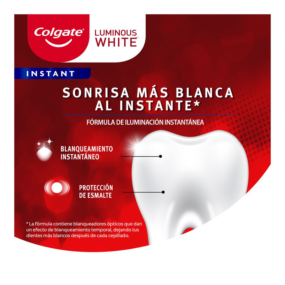 Colgate Luminous white Instant 66 ml image number null