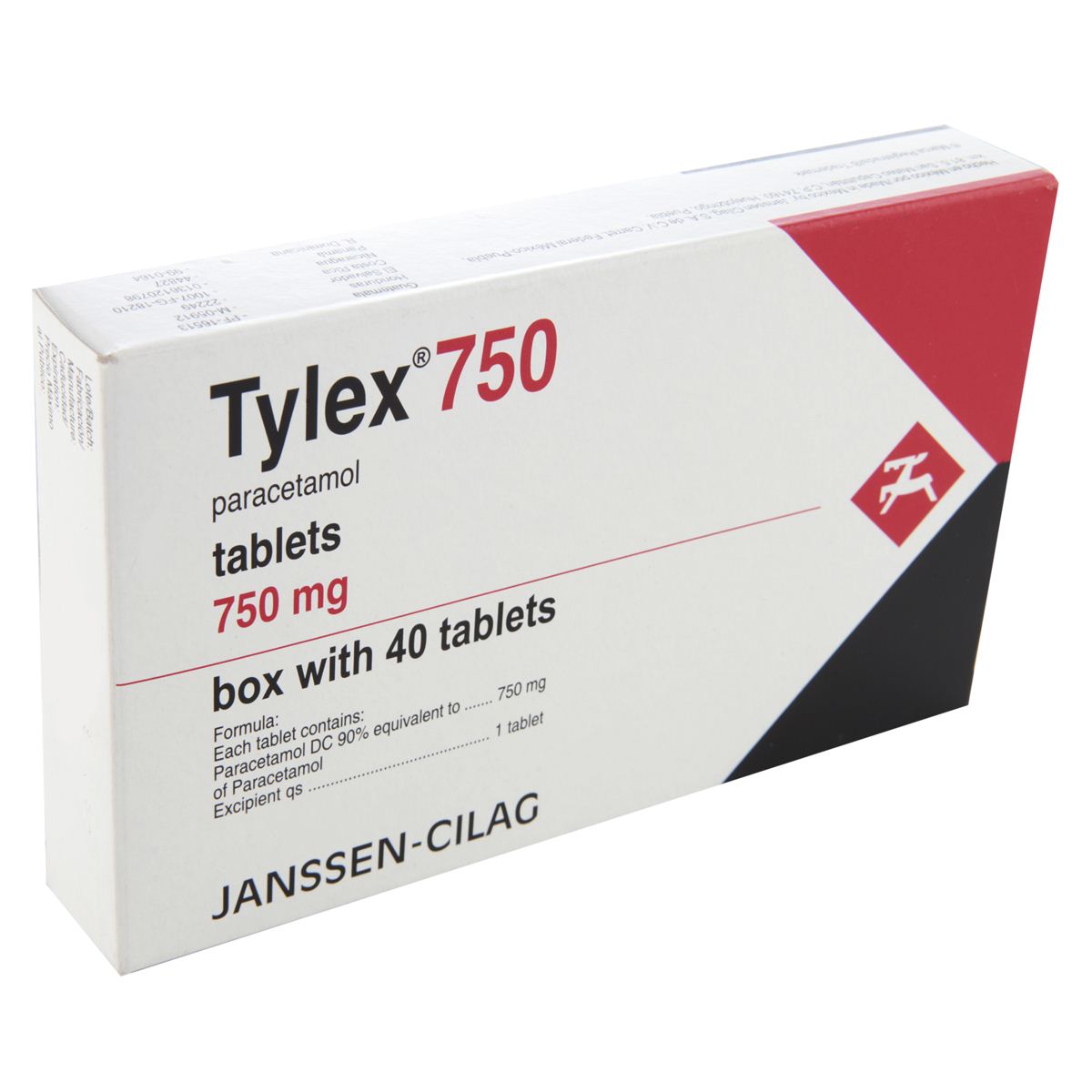 Tylex 750 mg tab 40 n image number null