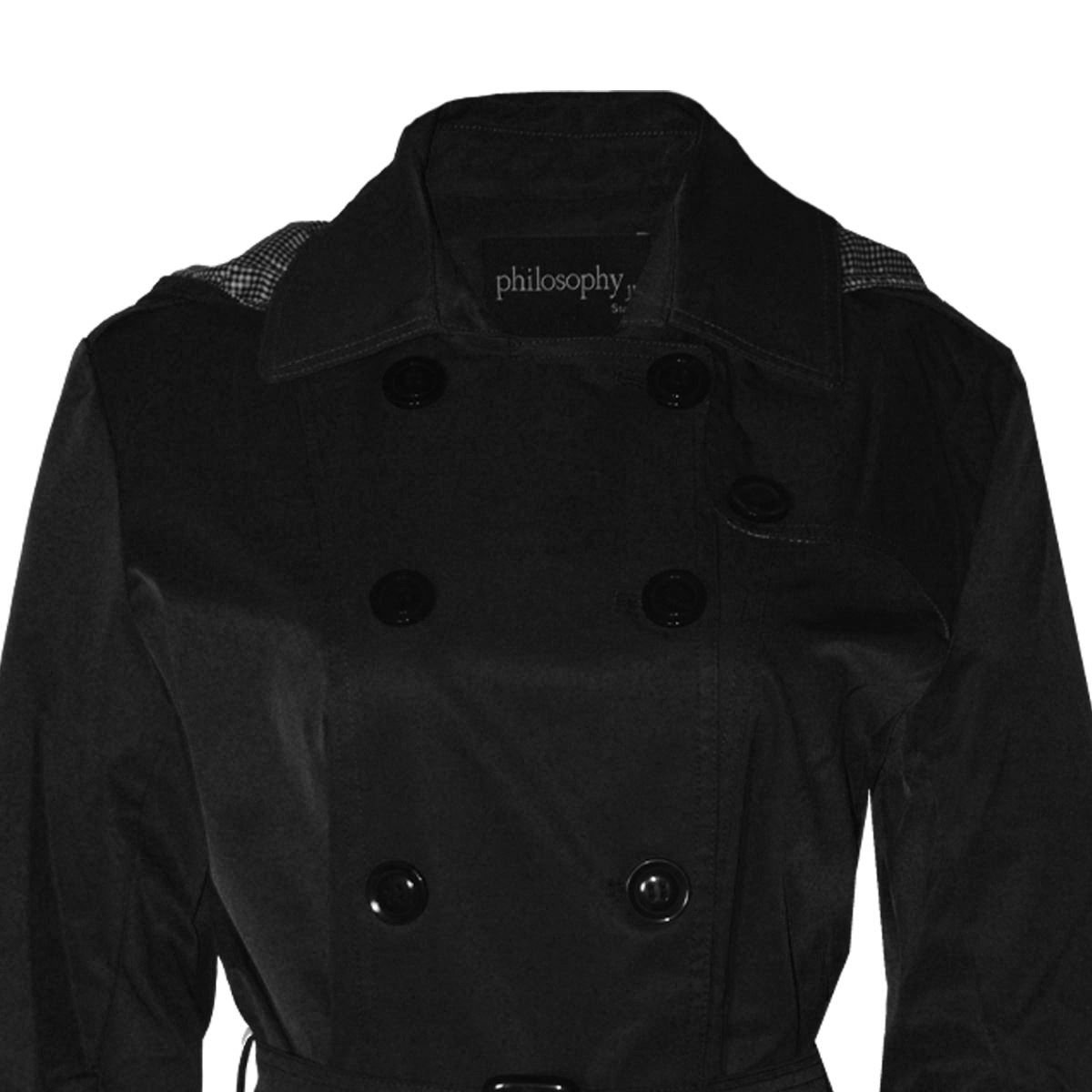 Gabardina Philosophy con capucha para mujer talla grande image number null