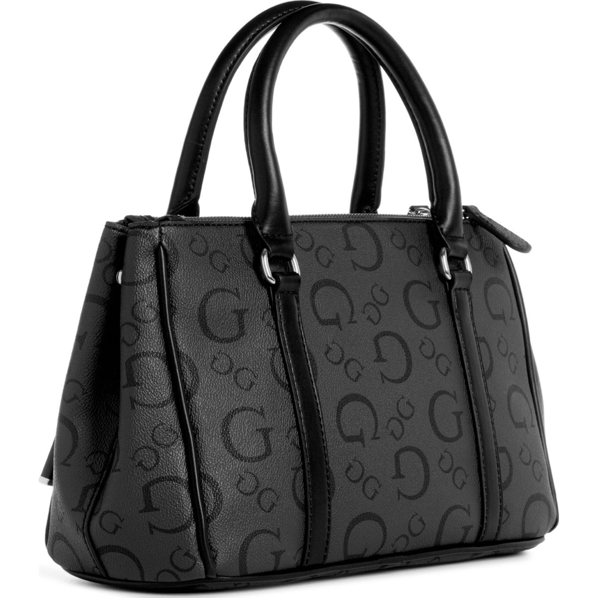 Bolsa Satchel Guess Color Negro Suavizado para Mujer image number null