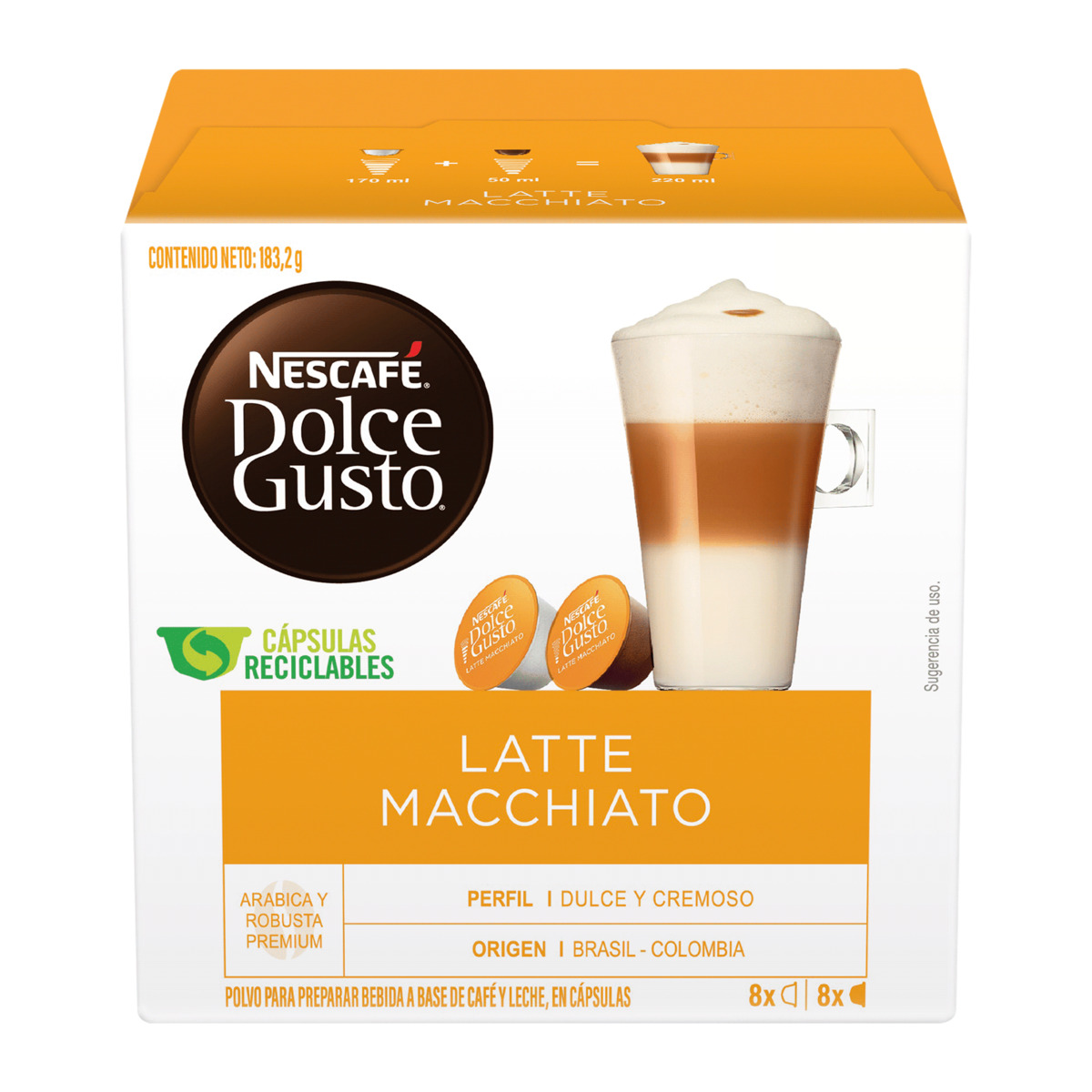 Cápsulas latte macchiato NESCAFE DOLCE GUSTO 16pz e-3 image number null