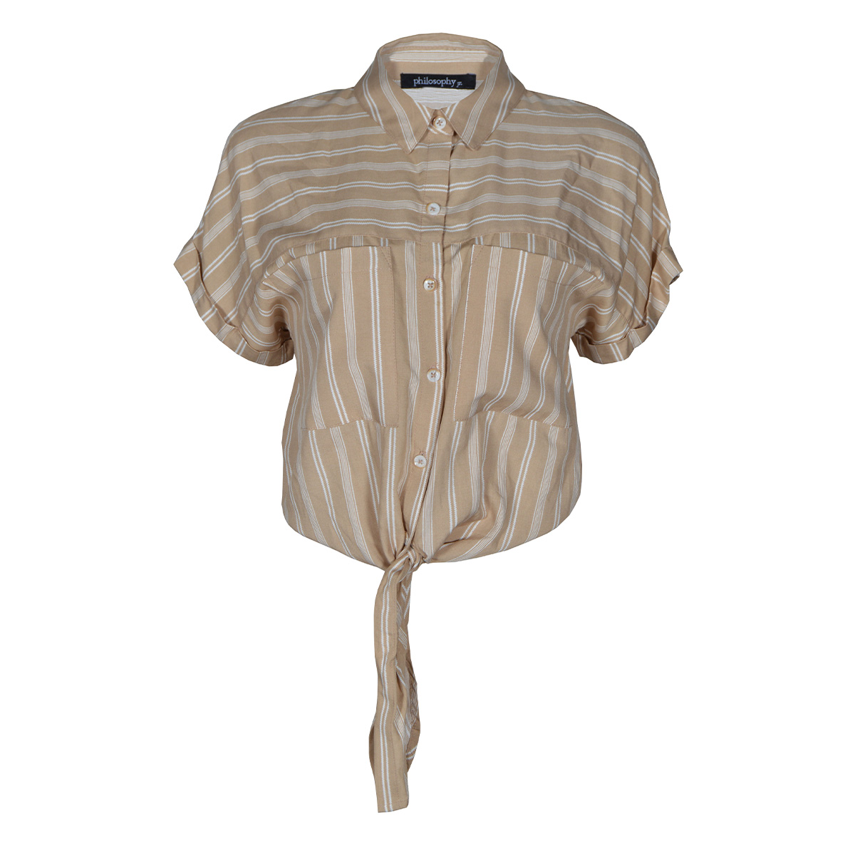 Blusa con Estampado a Rayas Philosophy Talla Mediana para Mujer image number null