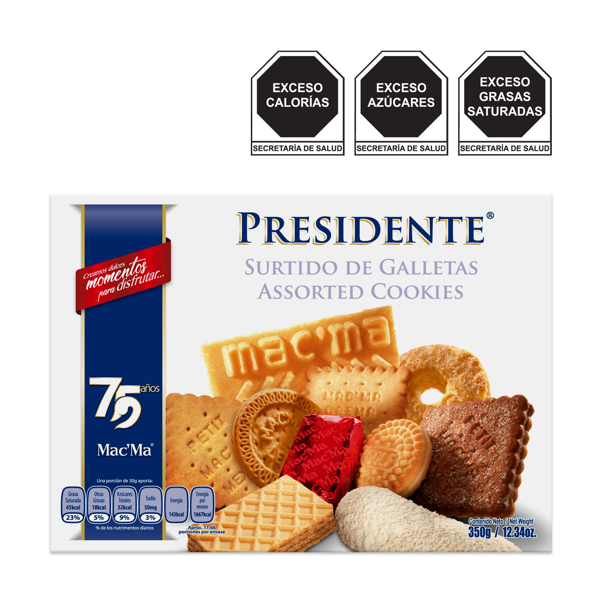 Surtido de Galletas Presidente Mac&acute;Ma 350g image number null