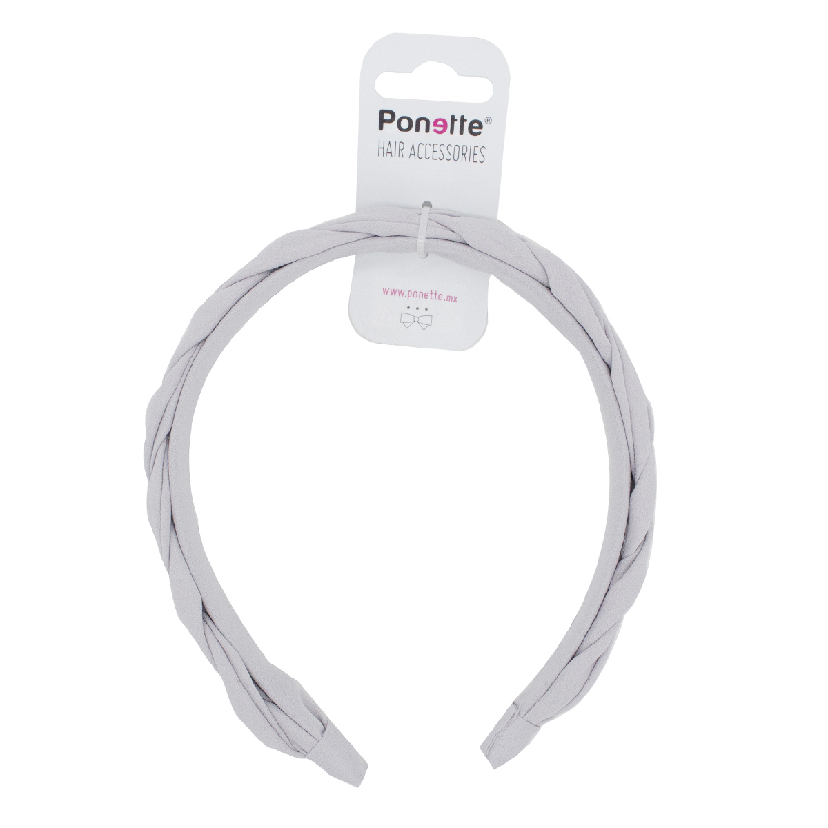 Diadema Infantil Gris Trenzada Ponette image number null